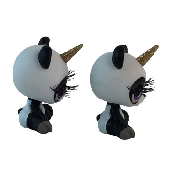 Poopsie Surprise Cutie Tooties Cuddles Panda Unicorn Figures Black White RARE - Picture 4 of 6